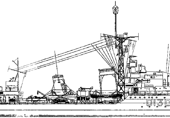 Эсминец HMAS Arunta 1962 [Destroyer] - чертежи, габариты, рисунки